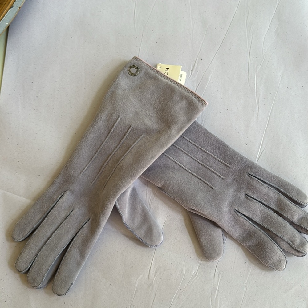 Coach lavender Suede Gloves - Picture 2 of 2
